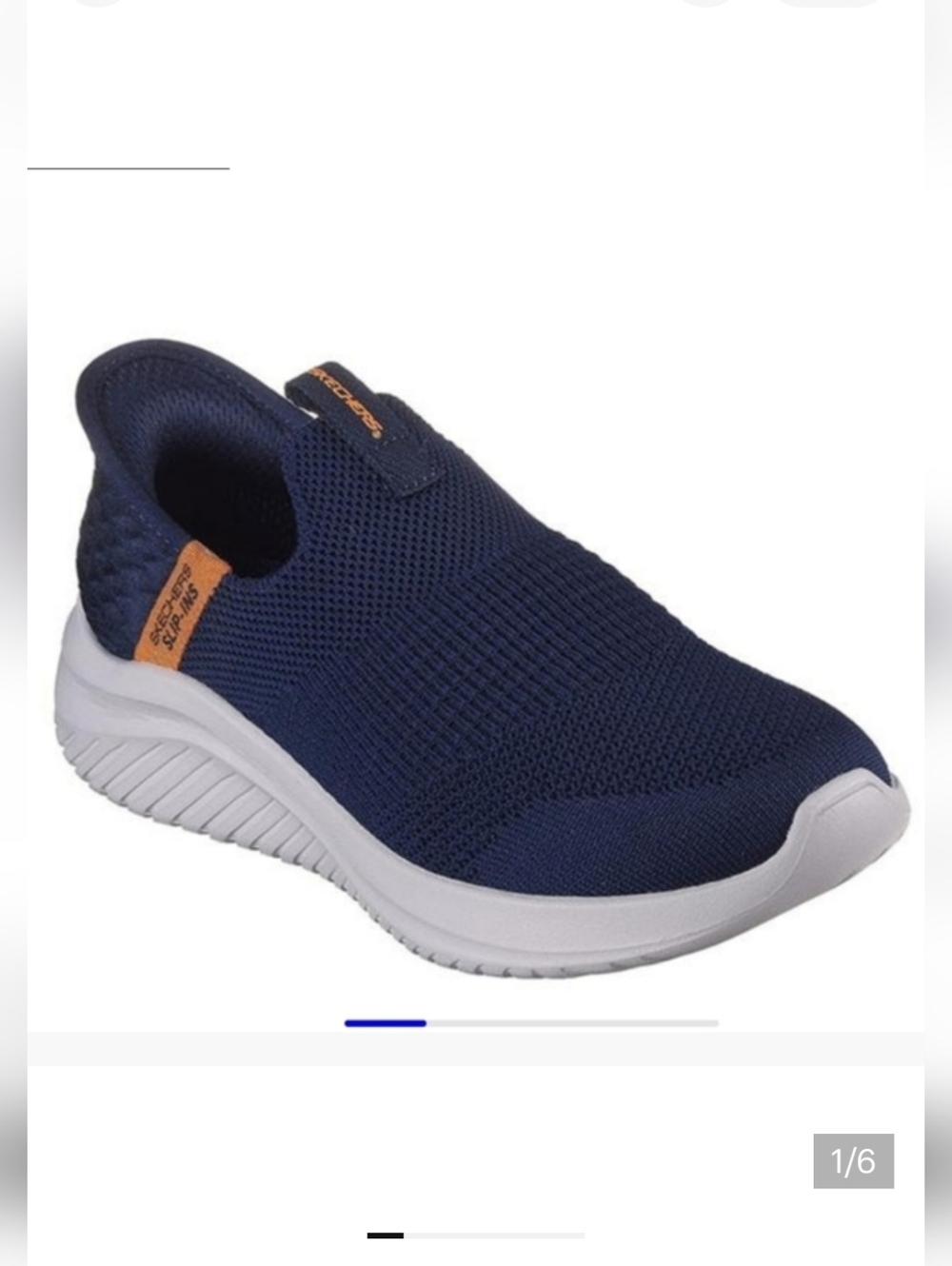 Skechers Navy Slip-Ins Knit Ultra Flex 3.0 Shoes Size 6